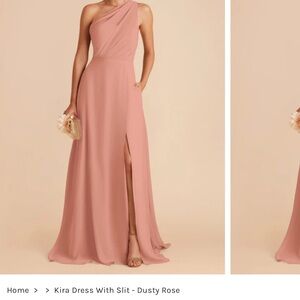 Birdy Grey - Elegant One-Shoulder Dusty Rose Dress